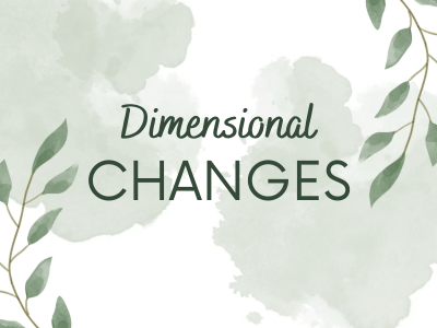 Dimensional Changes
